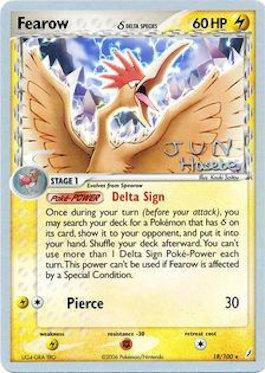 Fearow (18/100) (Delta Species) (Flyvees - Jun Hasebe) [World Championships 2007] | Enigma On Main