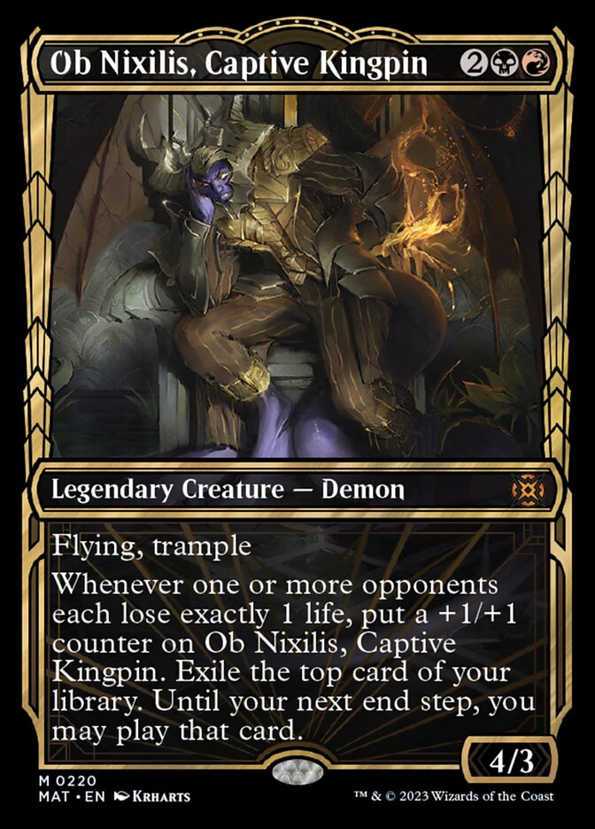 Ob Nixilis, Captive Kingpin (Showcase Halo Foil) [March of the Machine: The Aftermath] | Enigma On Main