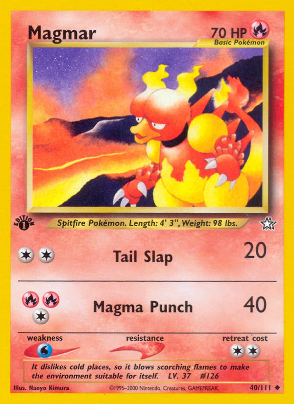 Magmar (40/111) [Neo Genesis 1st Edition] | Enigma On Main