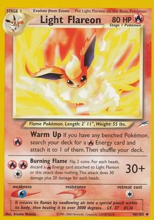 Light Flareon (46/105) [Neo Destiny Unlimited] | Enigma On Main