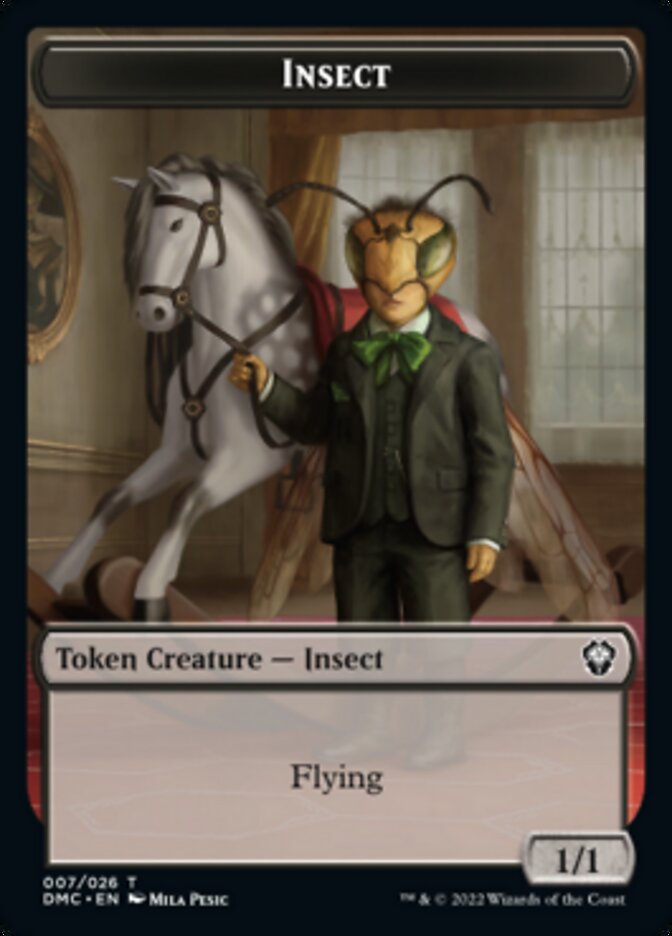 Phyrexian // Insect Double-sided Token [Dominaria United Tokens] | Enigma On Main