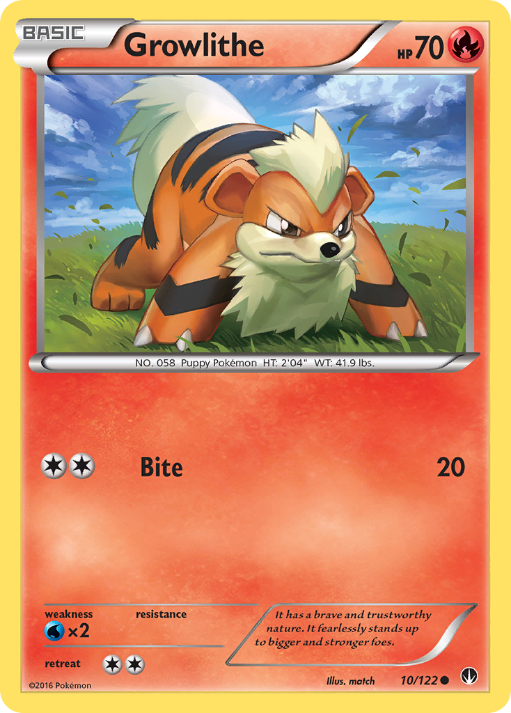 Growlithe (10/122) [XY: BREAKpoint] | Enigma On Main