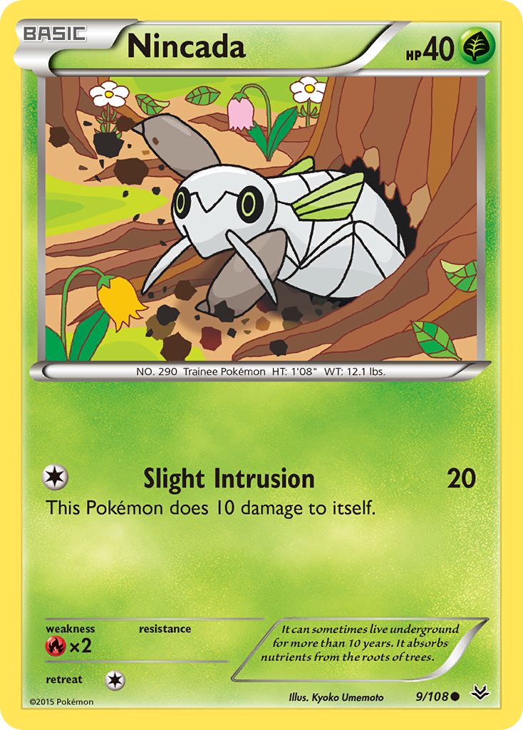 Nincada (9/108) [XY: Roaring Skies] | Enigma On Main