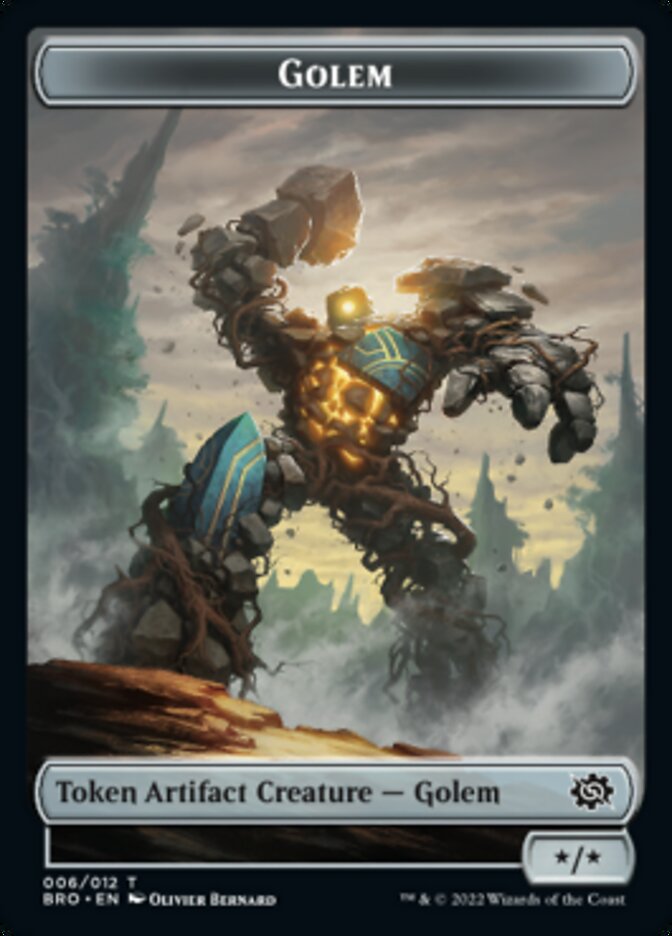 Golem Token [The Brothers' War Tokens] | Enigma On Main