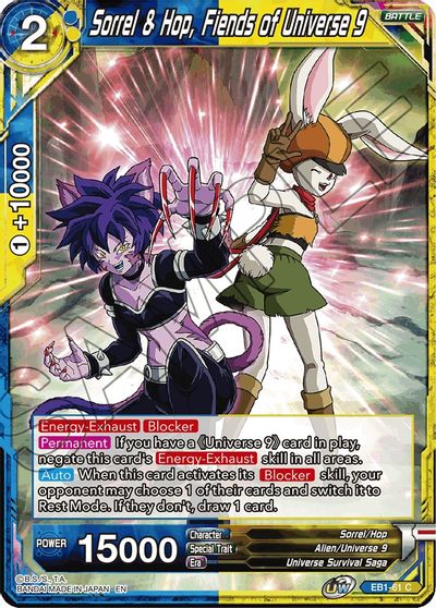 Sorrel & Hop, Fiends of Universe 9 (EB1-061) [Battle Evolution Booster] | Enigma On Main