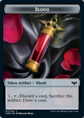 Blood // Boar Double-sided Token [Innistrad: Crimson Vow Tokens] | Enigma On Main