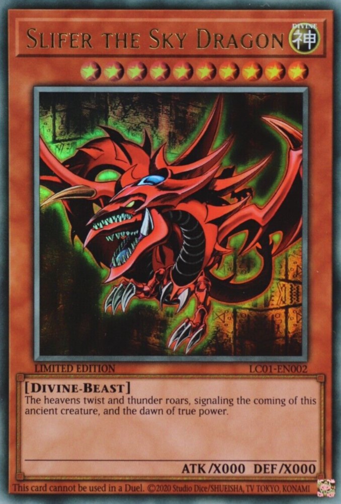 Slifer the Sky Dragon (25th Anniversary) [LC01-EN002] Ultra Rare | Enigma On Main