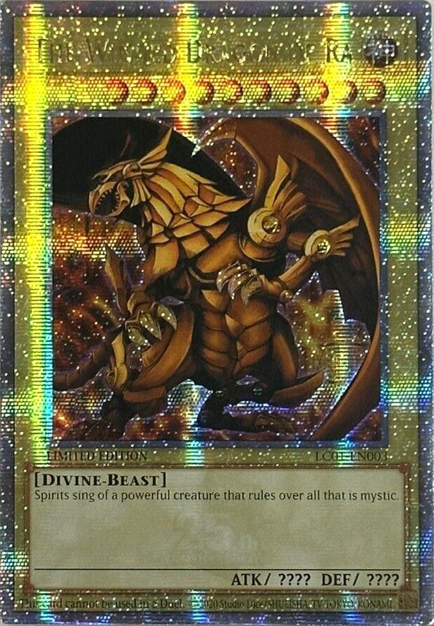 The Winged Dragon of Ra (25th Anniversary) [LC01-EN003] Quarter Century Secret Rare | Enigma On Main