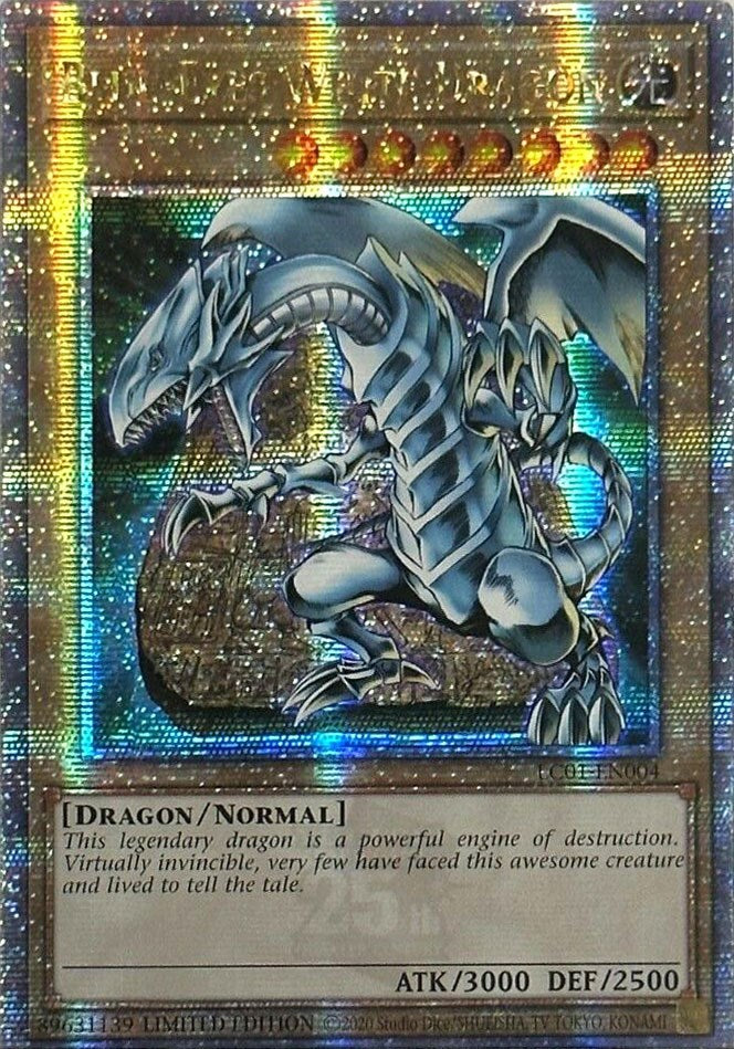 Blue-Eyes White Dragon (25th Anniversary) [LC01-EN004] Quarter Century Secret Rare | Enigma On Main