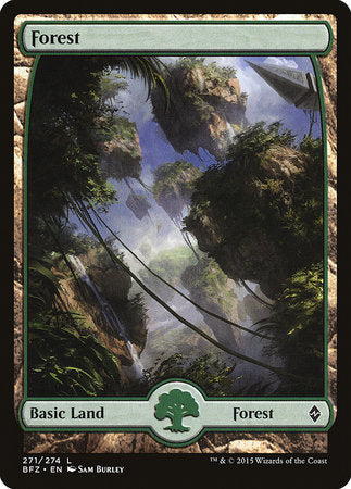 Forest (271) - Full Art [Battle for Zendikar] | Enigma On Main