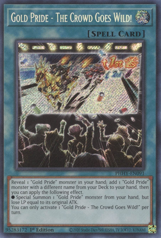 Gold Pride - The Crowd Goes Wild! [PHHY-EN091] Secret Rare | Enigma On Main