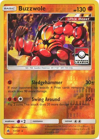 Buzzwole (77/131) (League Promo) [Sun & Moon: Forbidden Light] | Enigma On Main