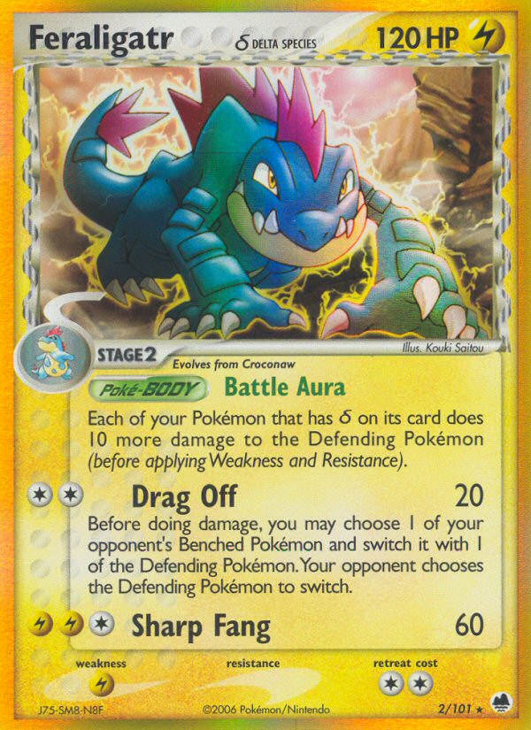 Feraligatr (2/101) (Delta Species) [EX: Dragon Frontiers] | Enigma On Main