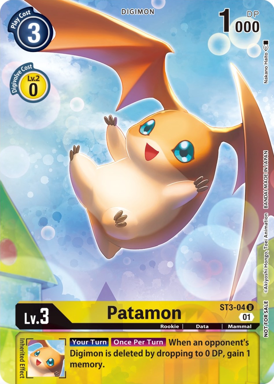 Patamon [ST3-04] (Official Tournament Pack Vol.9) [Starter Deck: Heaven's Yellow Promos] | Enigma On Main