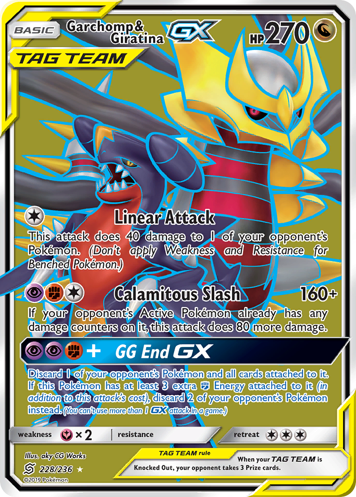 Garchomp & Giratina GX (228/236) [Sun & Moon: Unified Minds] | Enigma On Main