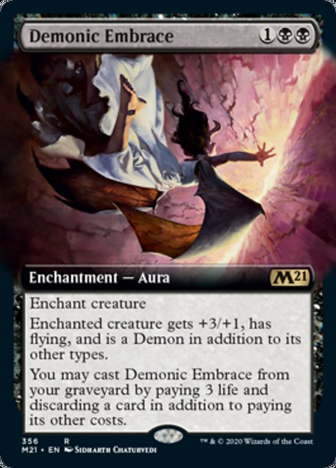 Demonic Embrace (Extended Art) [Core Set 2021] | Enigma On Main