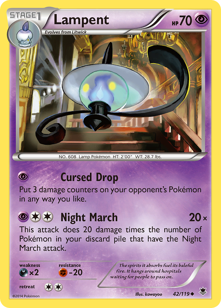 Lampent (42/119) [XY: Phantom Forces] | Enigma On Main