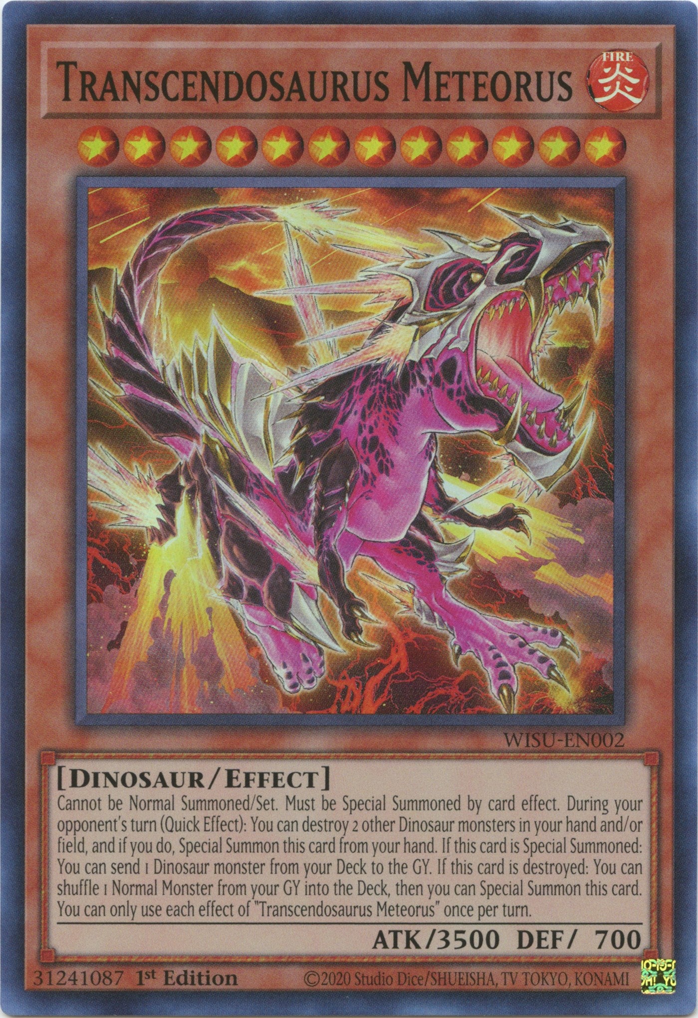 Transcendosaurus Meteorus [WISU-EN002] Super Rare | Enigma On Main