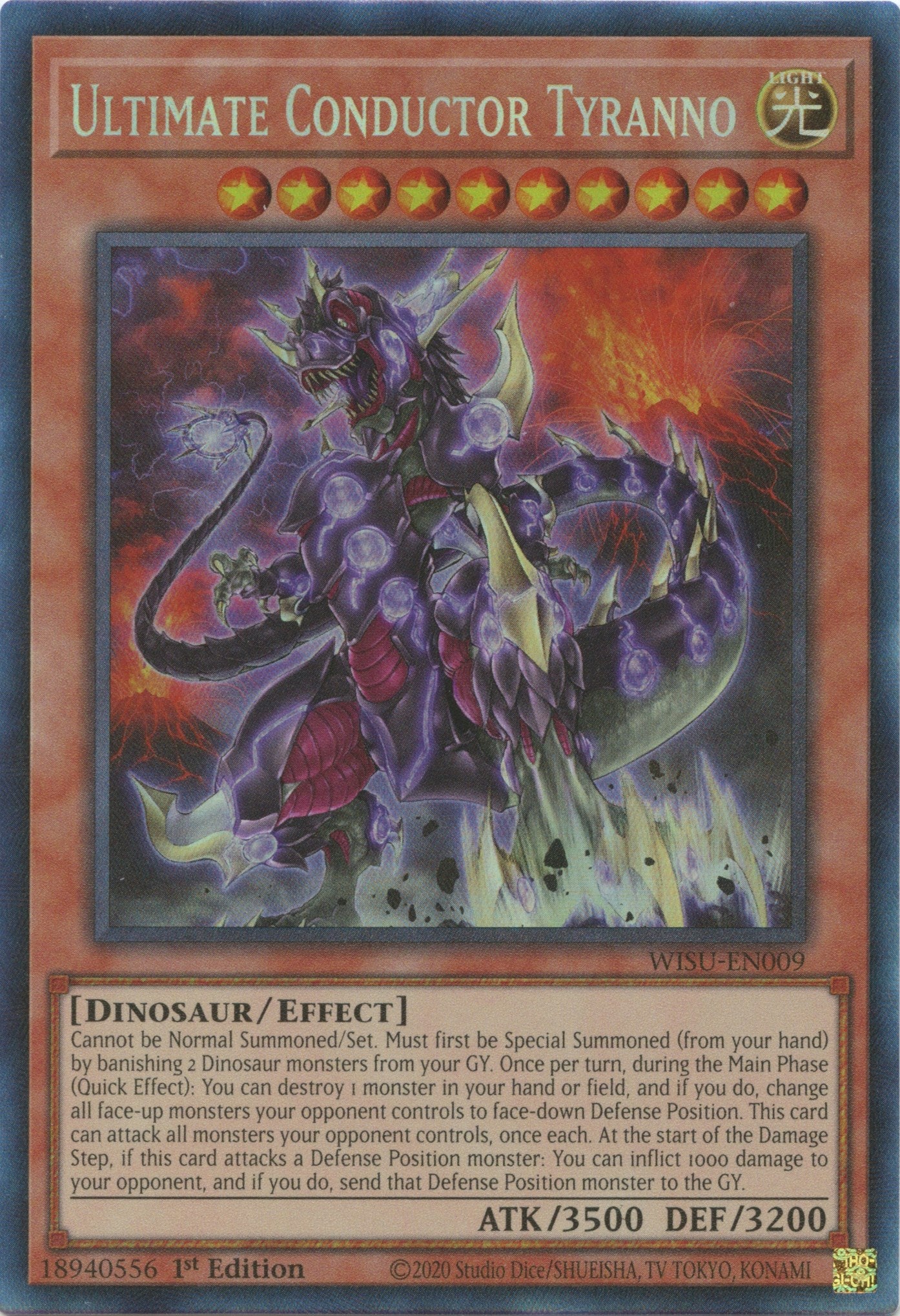 Ultimate Conductor Tyranno [WISU-EN009] Collector's Rare | Enigma On Main