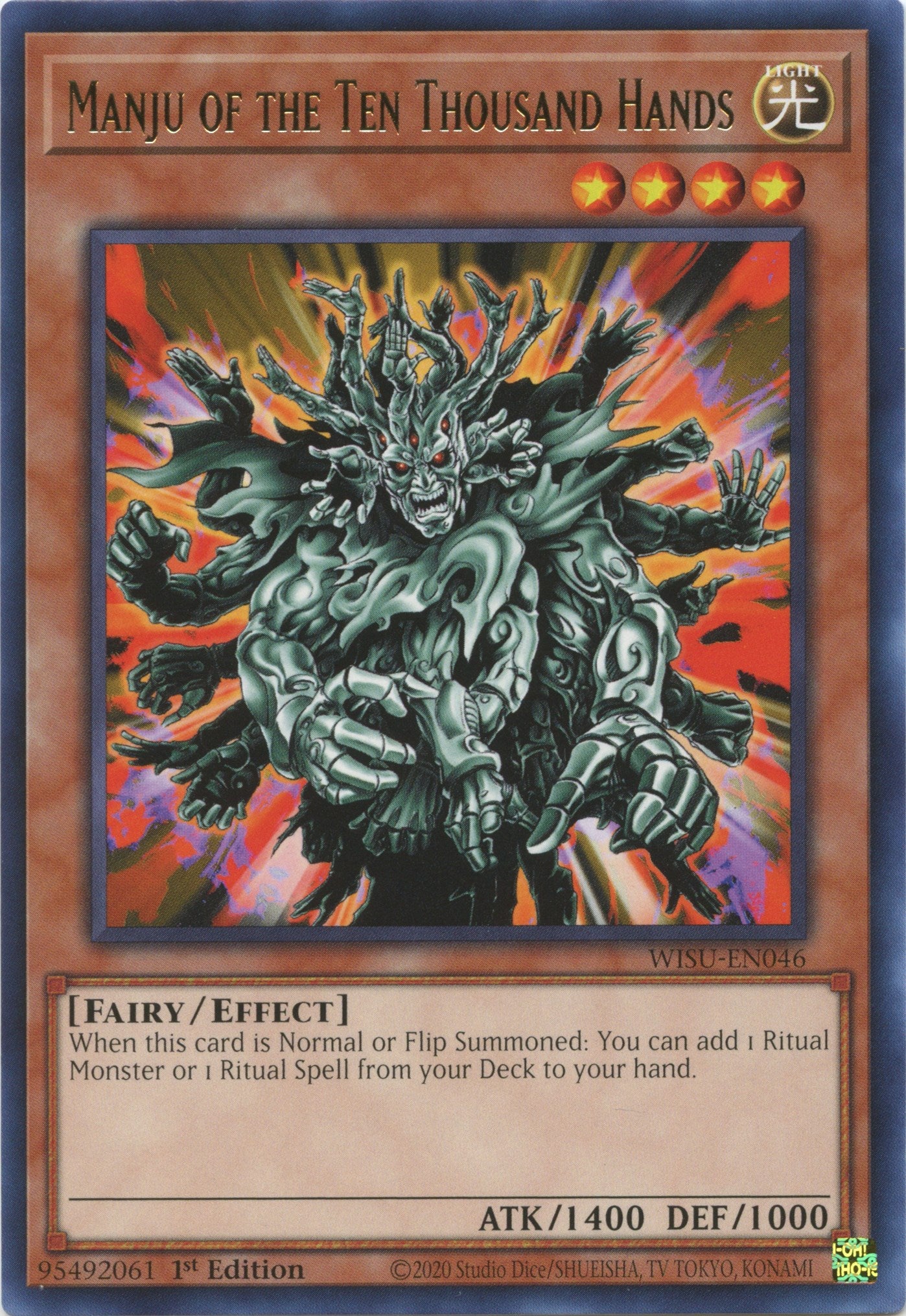 Manju of the Ten Thousand Hands [WISU-EN046] Rare | Enigma On Main