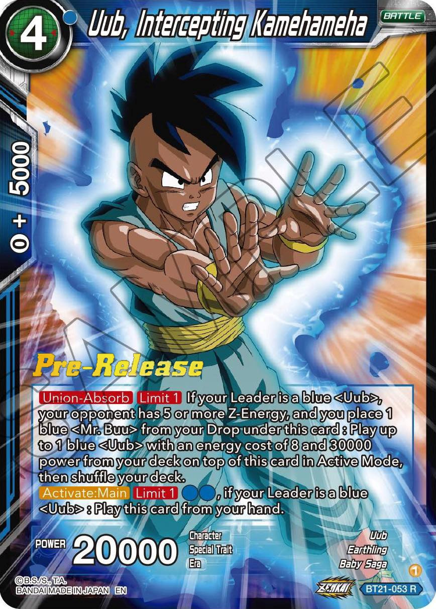 Uub, Intercepting Kamehameha (BT21-053) [Wild Resurgence Pre-Release Cards] | Enigma On Main