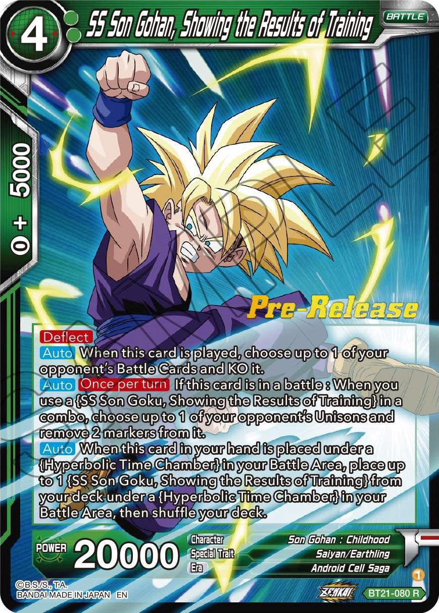 SS Son Gohan, Showing the Results of Training (BT21-080) [Wild Resurgence Pre-Release Cards] | Enigma On Main