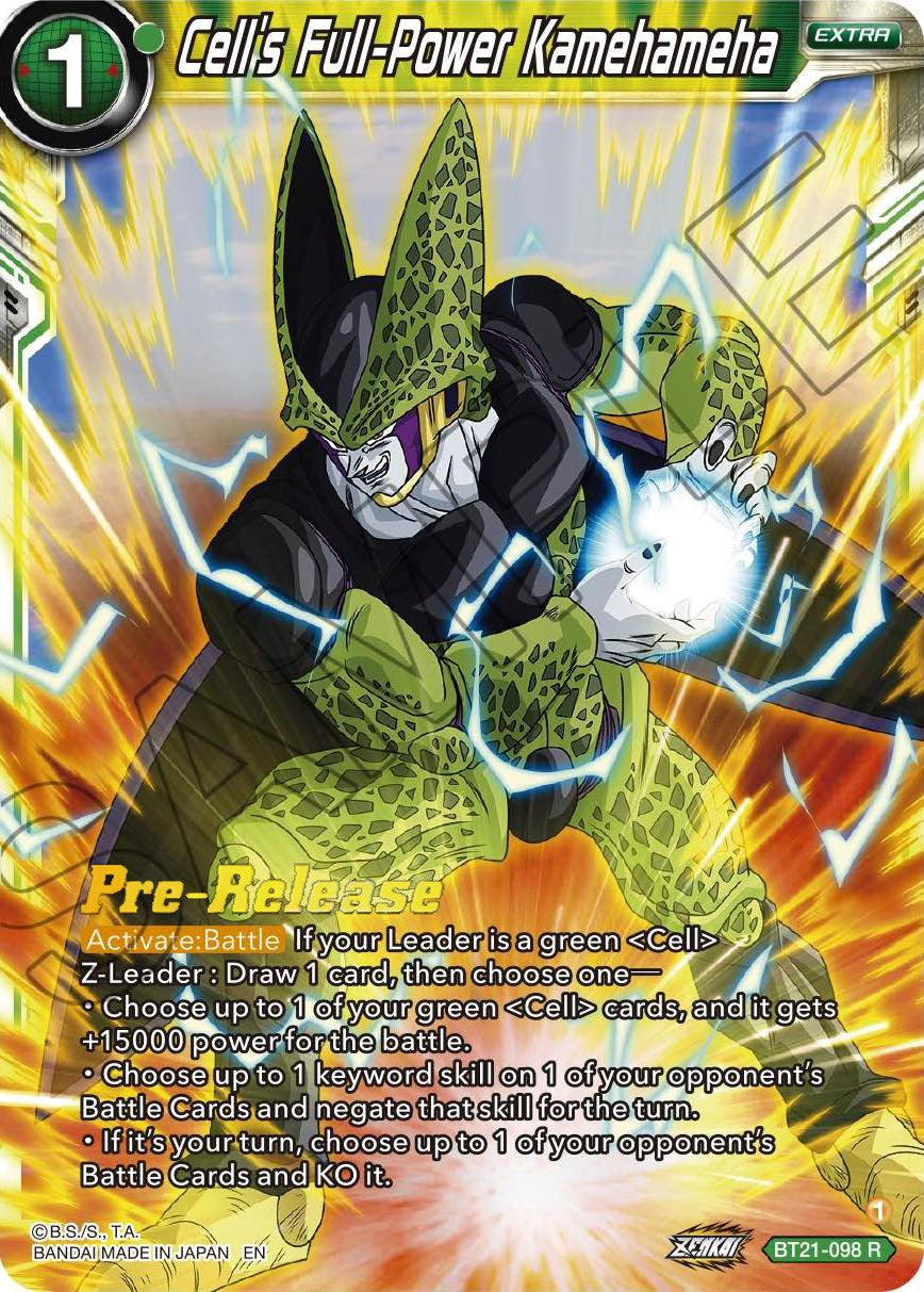 Cell's Full-Power Kamehameha (BT21-098) [Wild Resurgence Pre-Release Cards] | Enigma On Main