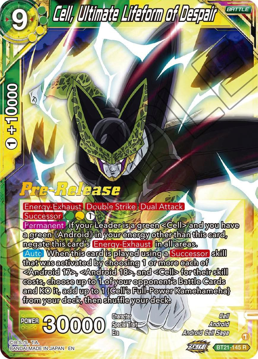 Cell, Ultimate Lifeform of Despair (BT21-145) [Wild Resurgence Pre-Release Cards] | Enigma On Main