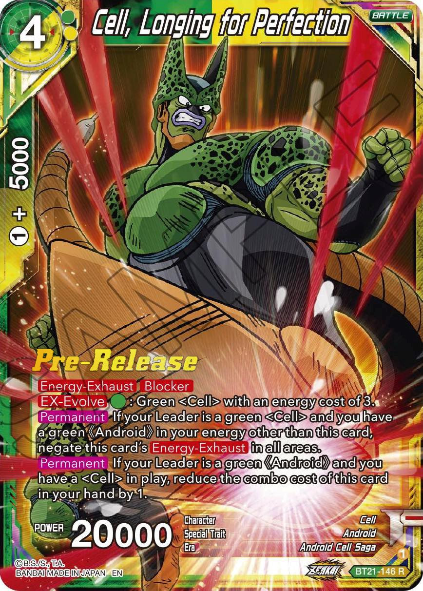 Cell, Longing for Perfection (BT21-146) [Wild Resurgence Pre-Release Cards] | Enigma On Main