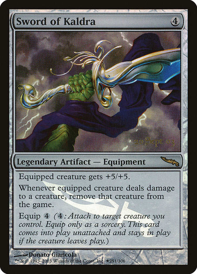 Sword of Kaldra [Mirrodin Promos] | Enigma On Main