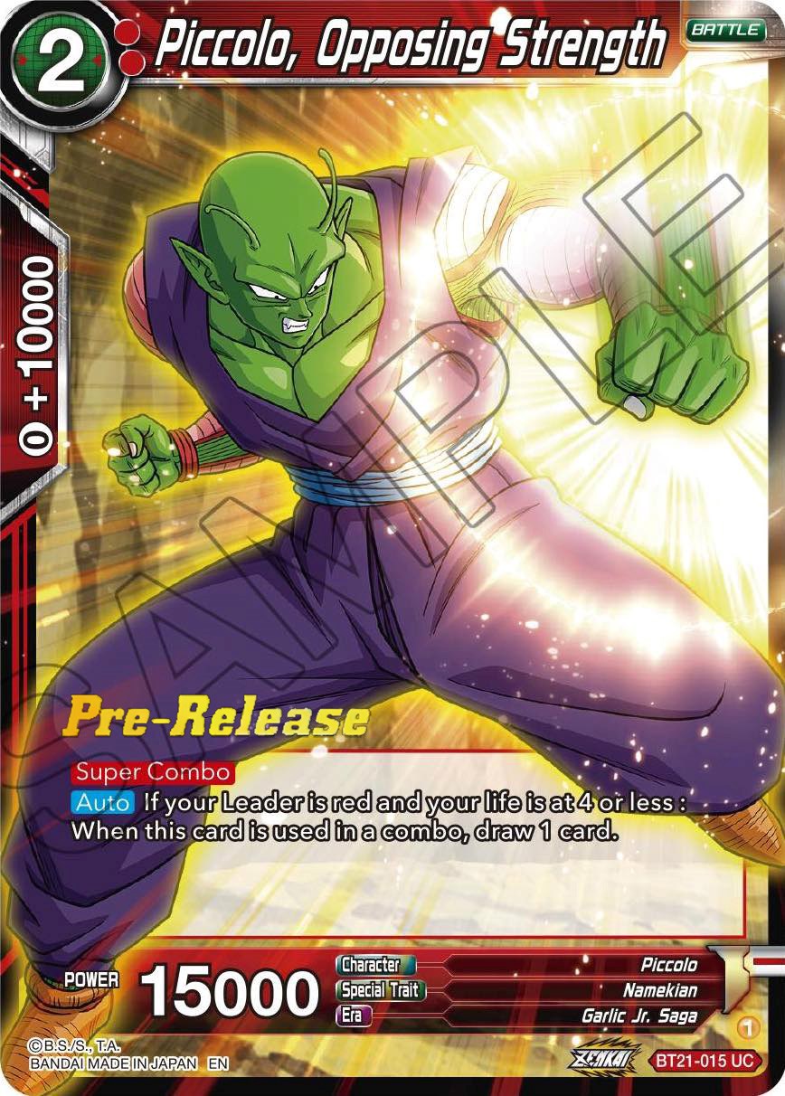 Piccolo, Opposing Strength (BT21-015) [Wild Resurgence Pre-Release Cards] | Enigma On Main