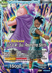 Uub // Uub & Mr. Buu, Resonating Spirits (BT21-034) [Wild Resurgence Pre-Release Cards] | Enigma On Main