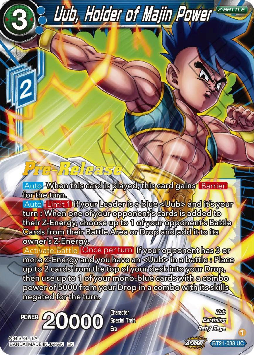 Uub, Holder of Majin Power (BT21-038) [Wild Resurgence Pre-Release Cards] | Enigma On Main