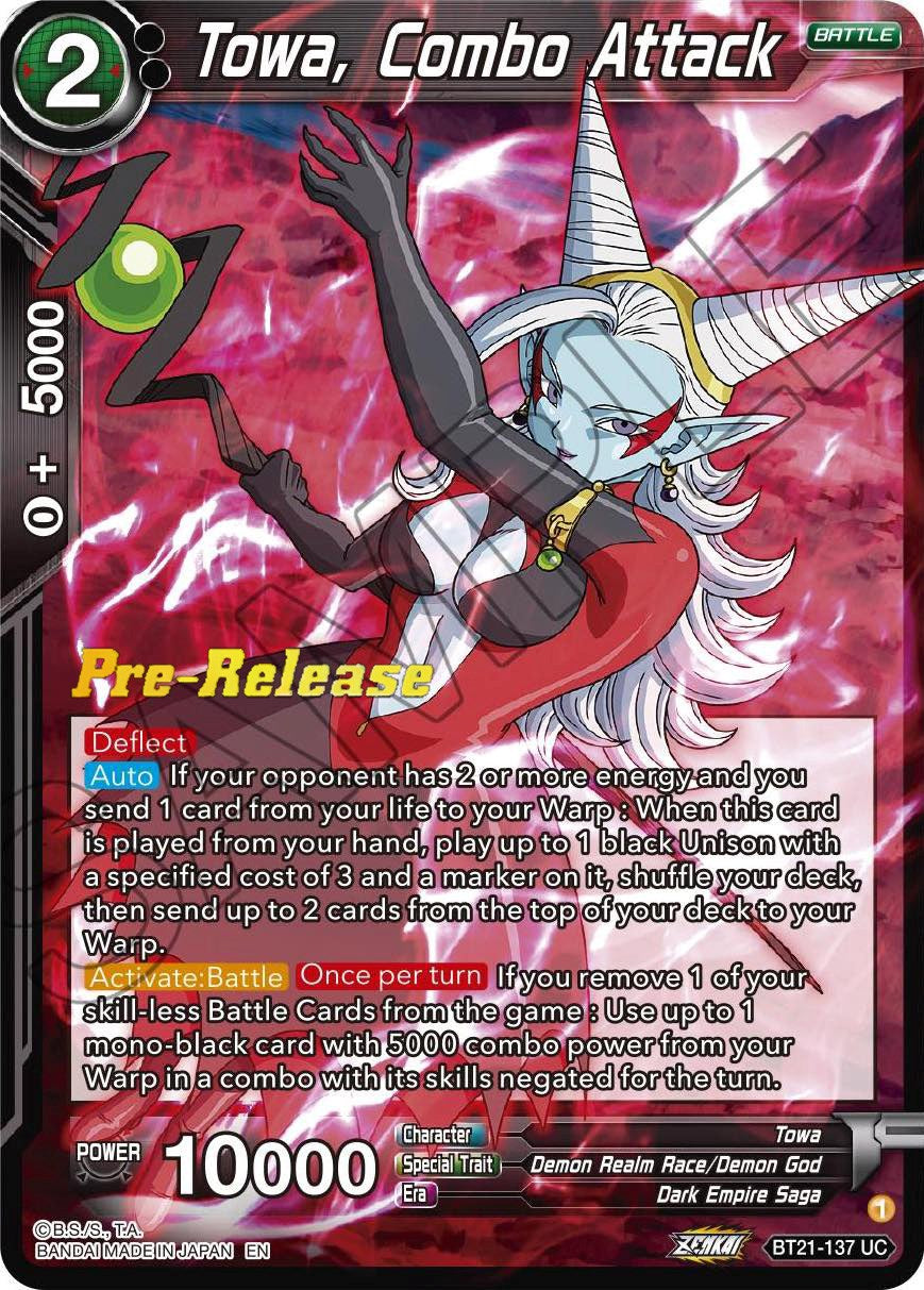 Towa, Combo Attack (BT21-137) [Wild Resurgence Pre-Release Cards] | Enigma On Main