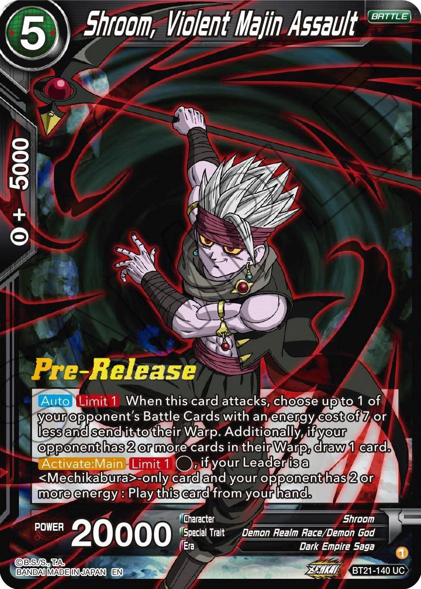 Shroom, Violent Majin Assault (BT21-140) [Wild Resurgence Pre-Release Cards] | Enigma On Main