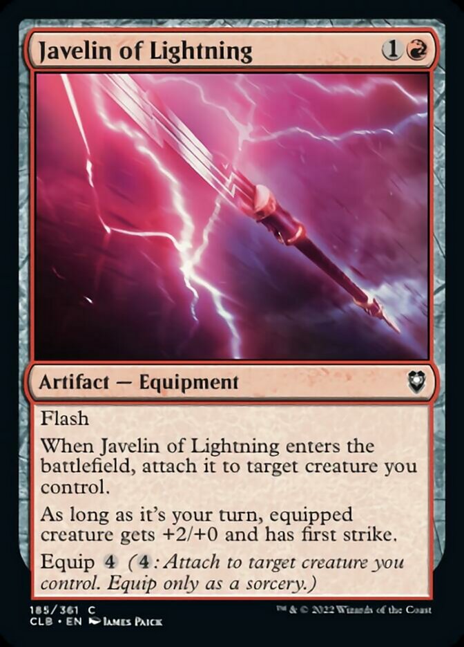 Javelin of Lightning [Commander Legends: Battle for Baldur's Gate] | Enigma On Main