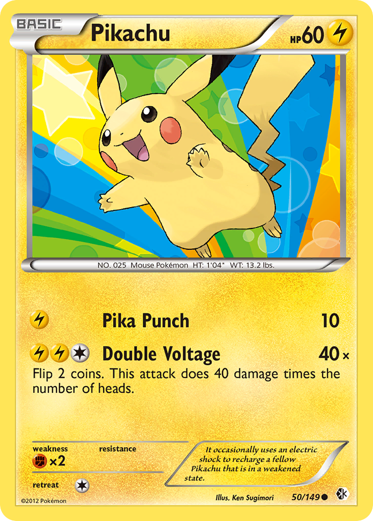 Pikachu (50/149) [Black & White: Boundaries Crossed] | Enigma On Main