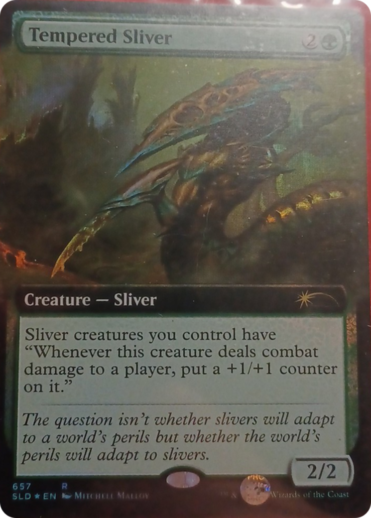 Tempered Sliver (Extended Art) [Secret Lair Drop Promos] | Enigma On Main