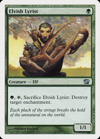 Elvish Lyrist [Eighth Edition] | Enigma On Main