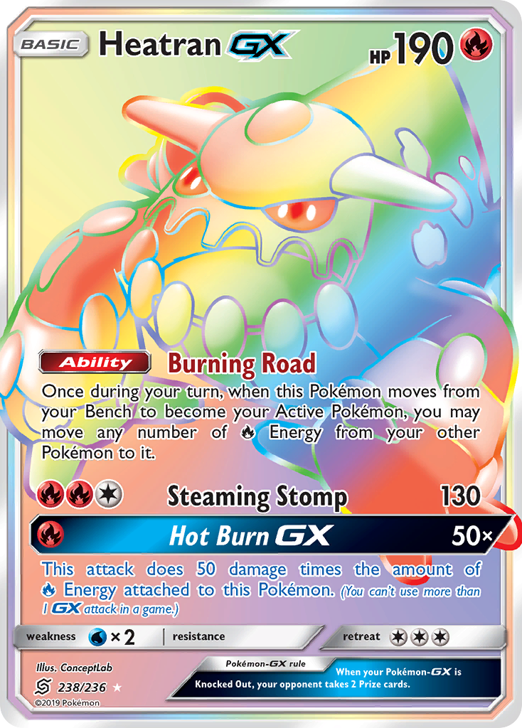 Heatran GX (238/236) [Sun & Moon: Unified Minds] | Enigma On Main