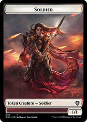 Soldier (007) // Angel Double-Sided Token [Phyrexia: All Will Be One Commander Tokens] | Enigma On Main