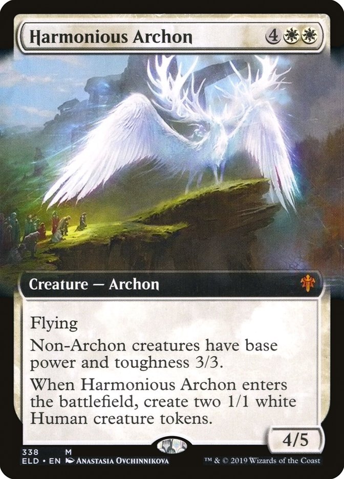 Harmonious Archon (Extended Art) [Throne of Eldraine] | Enigma On Main