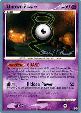 Unown G LV.17 (57/106) (Boltevoir - Michael Pramawat) [World Championships 2010] | Enigma On Main