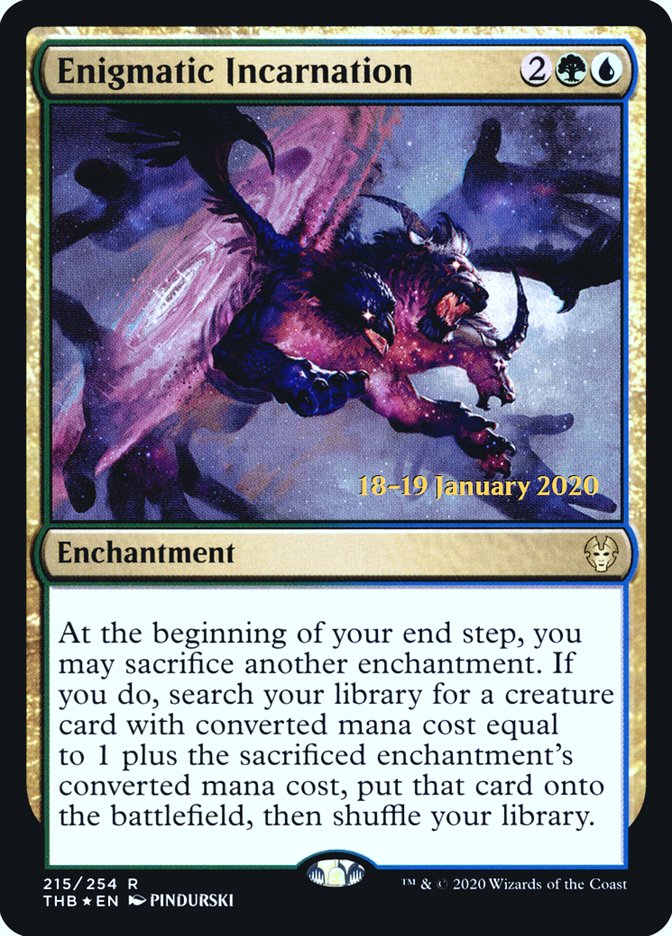 Enigmatic Incarnation [Theros Beyond Death Prerelease Promos] | Enigma On Main