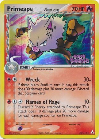 Primeape (50/110) (Delta Species) (Stamped) [EX: Holon Phantoms] | Enigma On Main