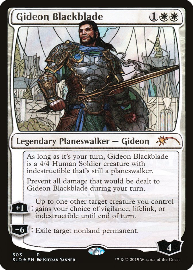 Gideon Blackblade (Stained Glass) [Secret Lair Drop Promos] | Enigma On Main