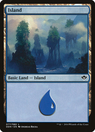 Island (77) [Duel Decks: Speed vs. Cunning] | Enigma On Main