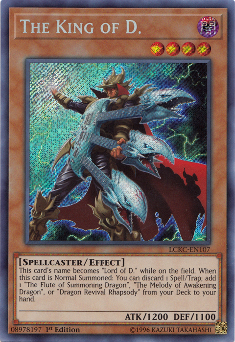 The King of D. [LCKC-EN107] Secret Rare | Enigma On Main