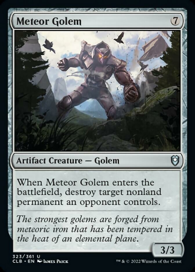 Meteor Golem [Commander Legends: Battle for Baldur's Gate] | Enigma On Main