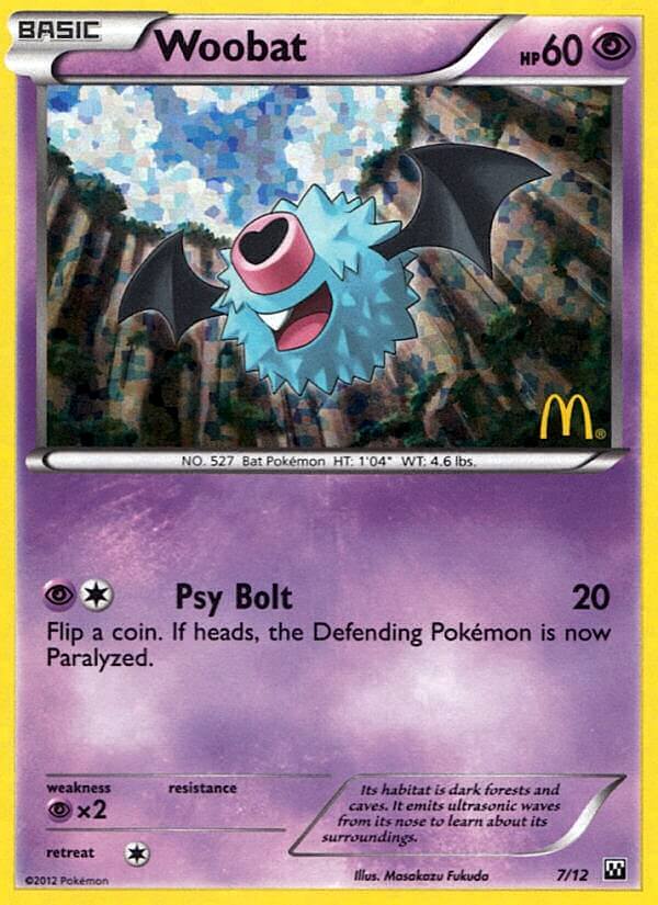 Woobat (7/12) [McDonald's Promos: 2012 Collection] | Enigma On Main